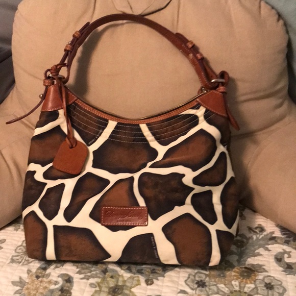 Dooney & Bourke Handbags - Dooney and Bourke Giraffe print nylon with leather